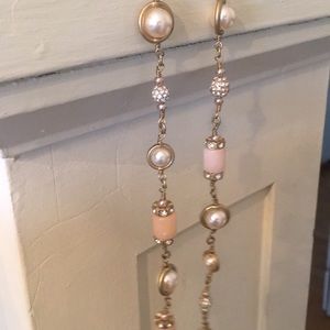 J. Crew Gold and pink necklace